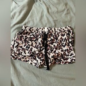 Stars above Animal print comfortable womens sleep shorts with tie